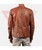 Men's Real Lambskin Soft Brown Leather Classic Slim Fit Motorcycle Biker Jackets PWV-LJ18-BR