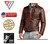 Men's Real Lambskin Soft Brown Leather Classic Slim Fit Motorcycle Biker Jackets PWV-LJ23-BR