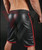 Men's Black Genuine Leather Shorts Sexy Club Wear Gay Fetish Classic Real Short PWV-LSHORT4