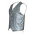Unisex Silver Motorcycle Vest with side laces.