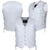 Unisex White Motorcycle Vest with side laces.