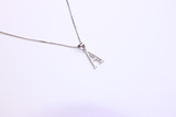.925 S. Silver Initial Necklace
