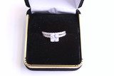 .925 S. Silver Wedding Duo with Square stone