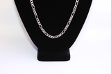 .925 S.Silver Figaro Chain w/ Diamond Cut 5mm