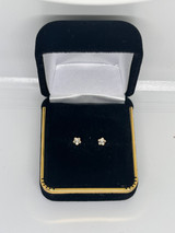 Pave Flower Studs