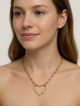 14Kt Locked Heart