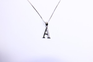 .925 S. Silver Initial Necklace