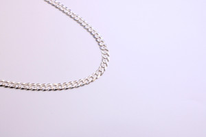 .925 S.Silver Cuban Chain w/ Diamond Cut 7mm .925 S.Silver Cuban Chain w/ Diamond Cut 7mm