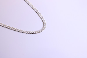 .925 S.Silver Cuban Chain w/ Diamond Cut 5mm