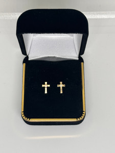 Cross Heart Studs