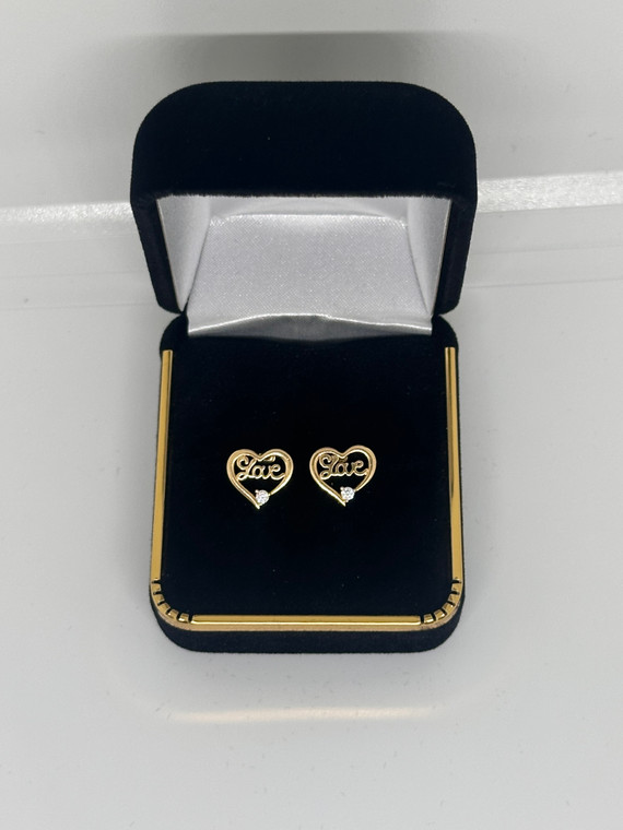 Love Heart Studs