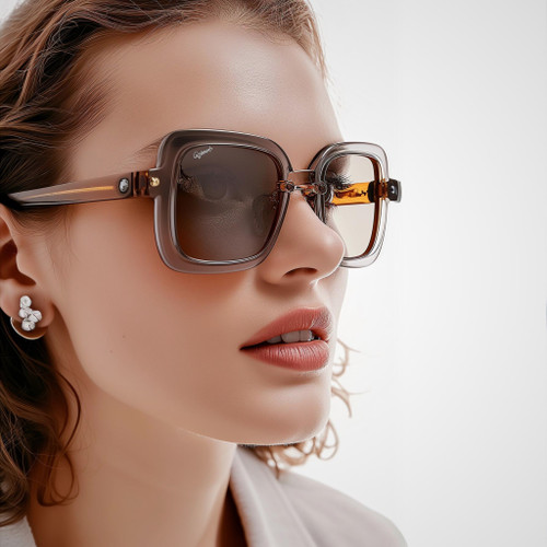 Luxe Vision Square Frame Sunglasses