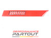 Trim body side 1/4 panel molding Talon 90-91 Left Red