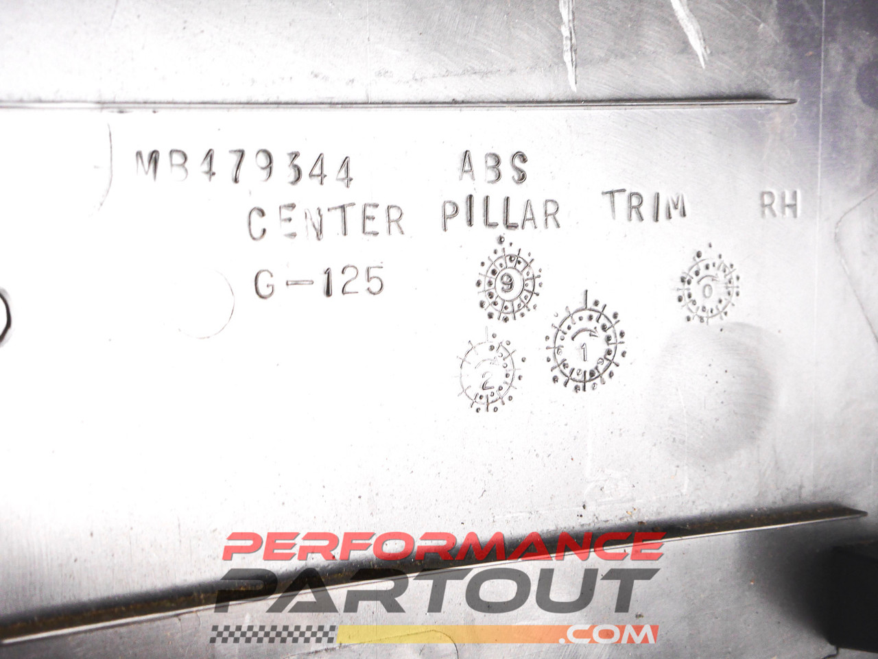 plastic B pillar upper  RIGHT Passengers cover 1G DSM (small crack)