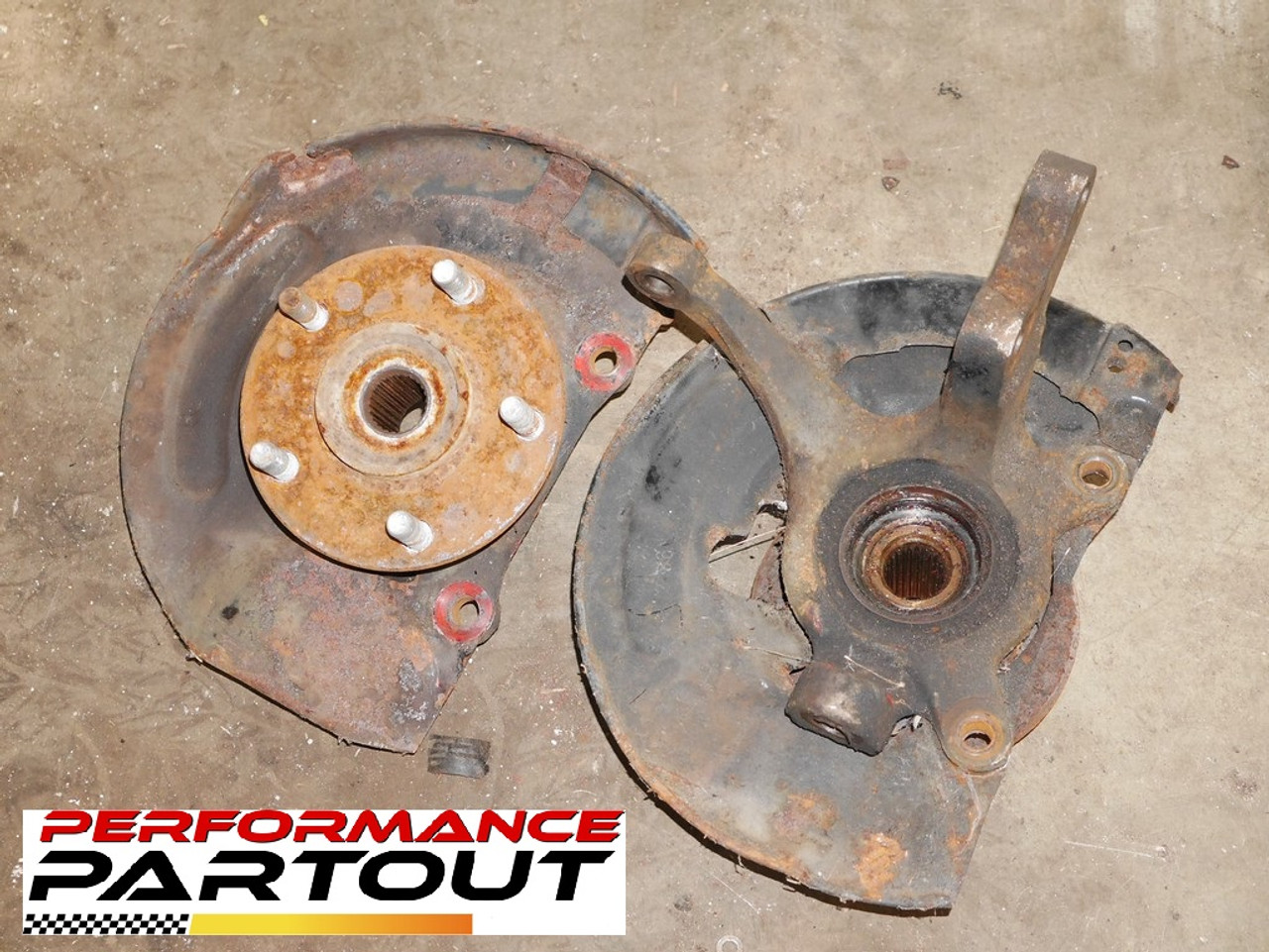Hub set 5 lug front 1G FWD DSM (non ABS)