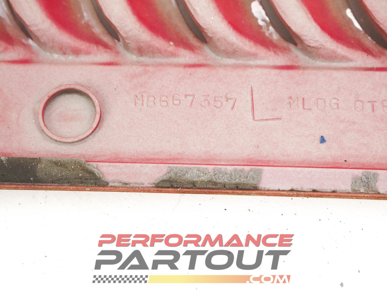 Trim body side 1/4 panel molding Eclipse 92-94 Left Red