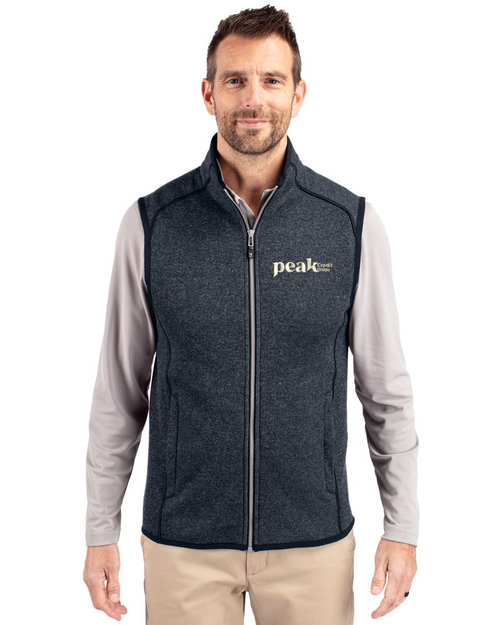 Cutter & Buck Mainsail Sweater-Knit Mens Full Zip Vest