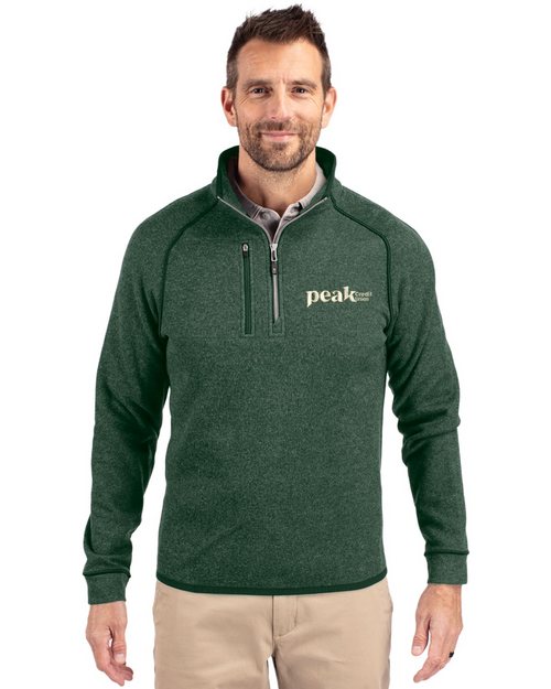 Cutter & Buck Mainsail Sweater-Knit Mens Half Zip Jacket