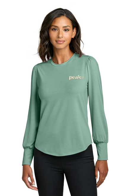 Mercer+Mettle® Women’s Stretch Jersey Long Sleeve Blouson Top