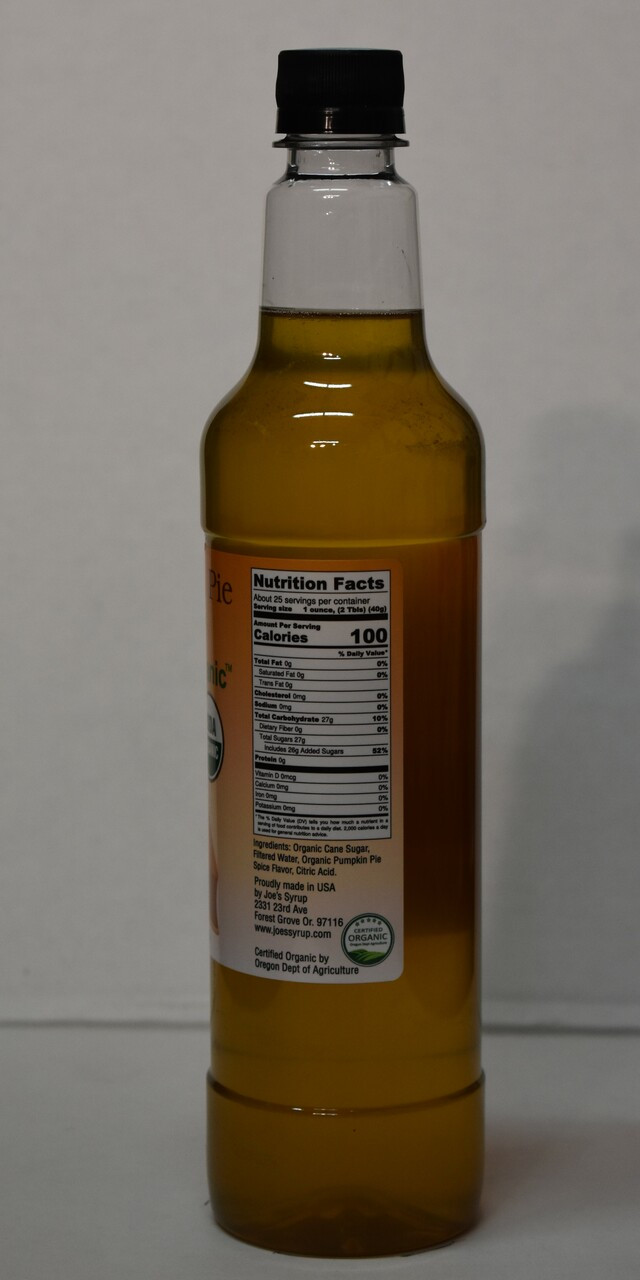 USDA Organic PUMPKIN PIE SPICE - Joe's Syrup