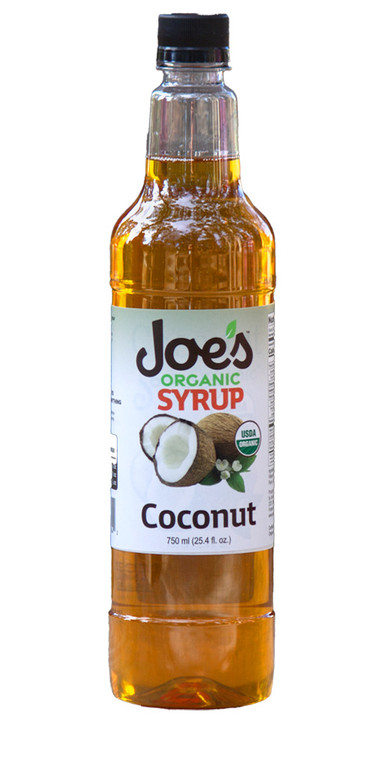 Joe's Organic Coconut syrup is versatile.  It's flavor pairs well with sweet, bitter and salty flavors. Many desserts, Cocktails and coffee drinks use this tropical delight. This flavor is key to making the "Almond Joy" and "Mounds" lattes. Joe's Organic Coconut Syrup gives you a fantastic coconut flavor to all your candy bar and tropical-inspired beverages. Made with organic flavors and pure organic cane sugar, Joe's Organic Coconut Syrup is perfect for creating many specialty beverages..