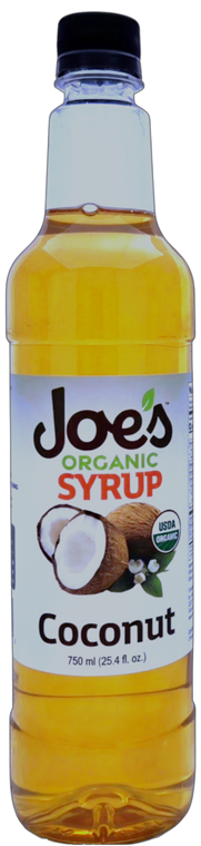 Joe's Organic Coconut syrup is versatile.  It's flavor pairs well with sweet, bitter and salty flavors. Many desserts, Cocktails and coffee drinks use this tropical delight. This flavor is key to making the "Almond Joy" and "Mounds" lattes. Joe's Organic Coconut Syrup gives you a fantastic coconut flavor to all your candy bar and tropical-inspired beverages. Made with organic flavors and pure organic cane sugar, Joe's Organic Coconut Syrup is perfect for creating many specialty beverages.