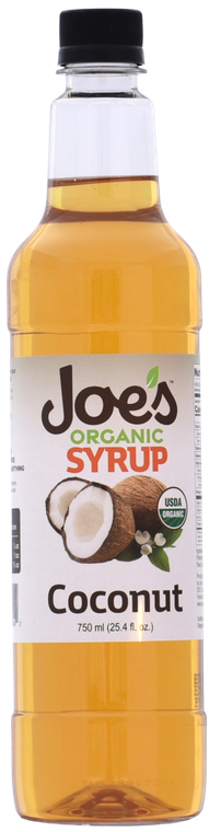 Joe's Organic Coconut syrup is versatile.  It's flavor pairs well with sweet, bitter and salty flavors. Many desserts, Cocktails and coffee drinks use this tropical delight. This flavor is key to making the "Almond Joy" and "Mounds" lattes. Joe's Organic Coconut Syrup gives you a fantastic coconut flavor to all your candy bar and tropical-inspired beverages. Made with organic flavors and pure organic cane sugar, Joe's Organic Coconut Syrup is perfect for creating many specialty beverages.