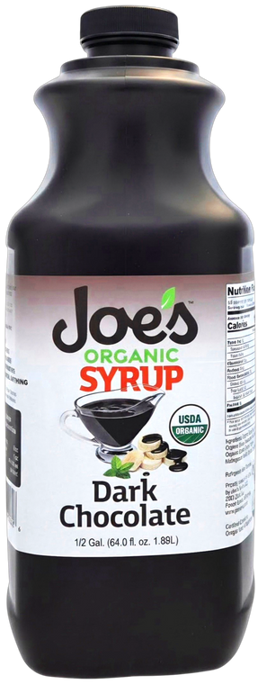 Half Gallon USDA Organic DARK CHOCOLATE Sauce