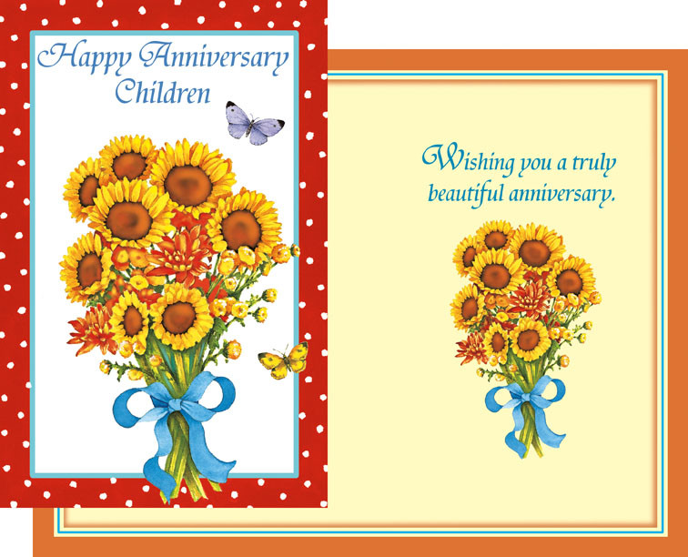 91024 six anniversary to children cards with six envelopes - Stockwell ...