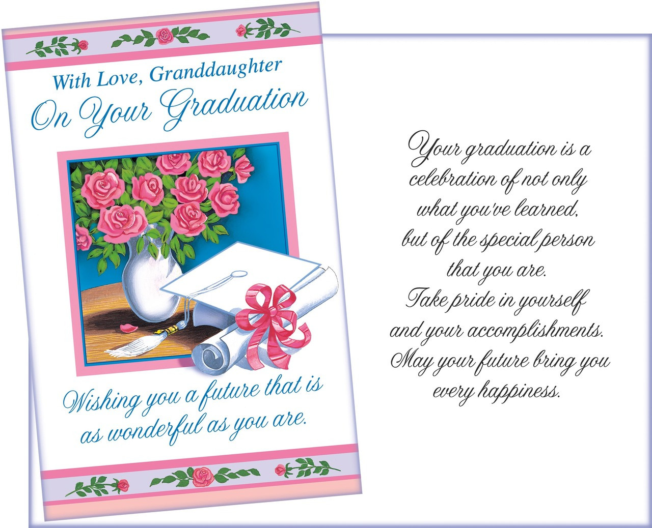 36067 six graduation granddaughter greeting cards with six envelopes