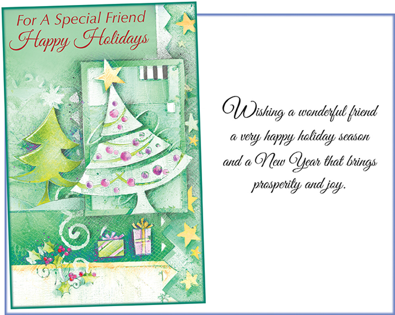  Hilgue Special Christmas Card for Best Friend, Happy