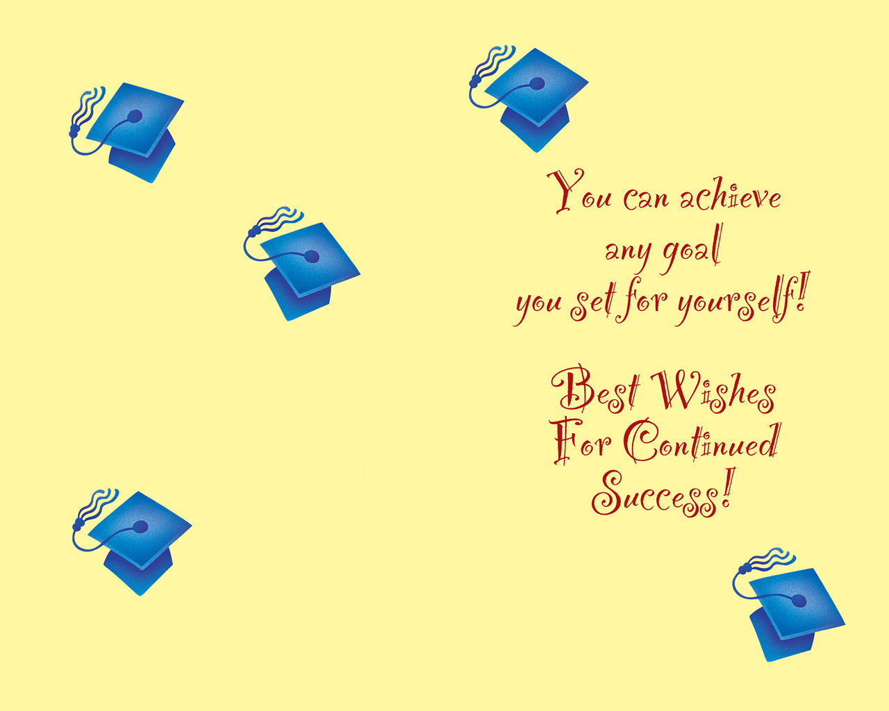 36014 six graduation general greeting cards with six envelopes