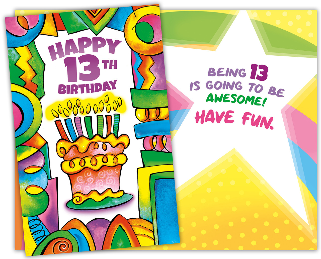 94889-six-age-13-birthday-greeting-cards-with-six-envelopes-stockwell-greetings for Free Printable Happy 13th Birthday Cards 94889 six age 13 birthday greeting cards with six envelopes - Stockwell Greetings for Free Printable Happy 13th Birthday Cards