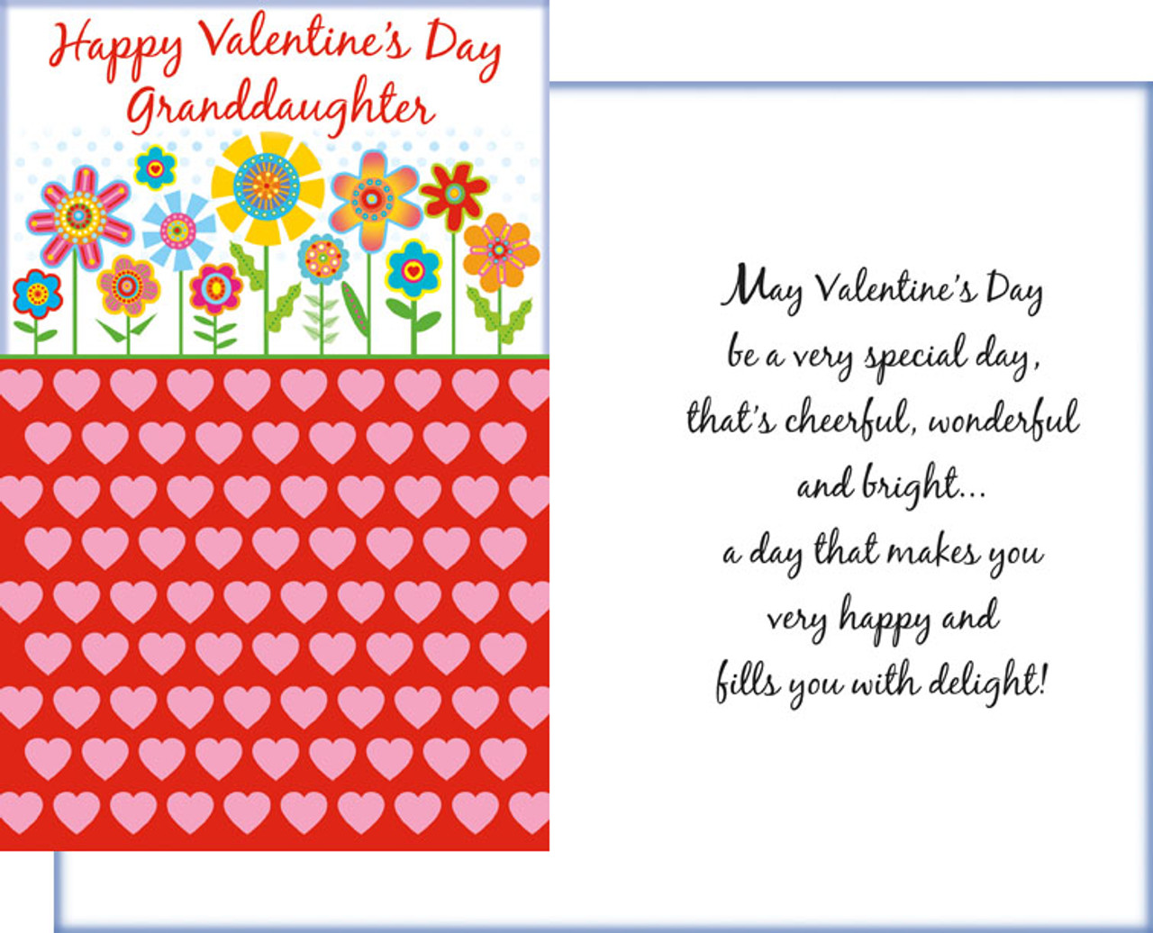 Graddaughter Valentine’s Day Greeting Card w/Envelope NEW 