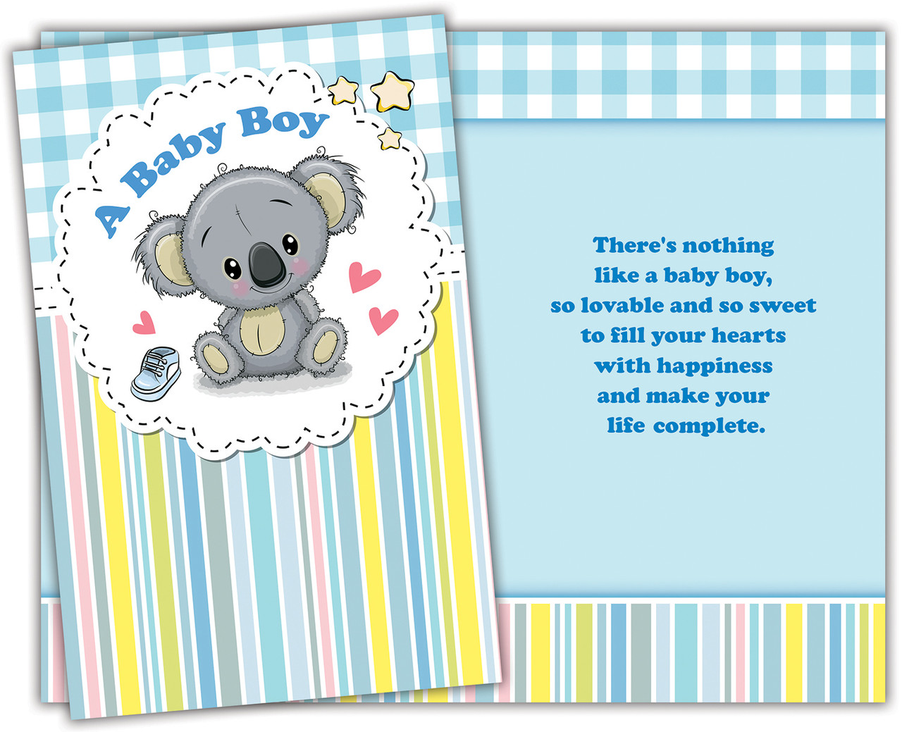 96276 six new baby boy greeting cards with six envelopes, $1.80 ...