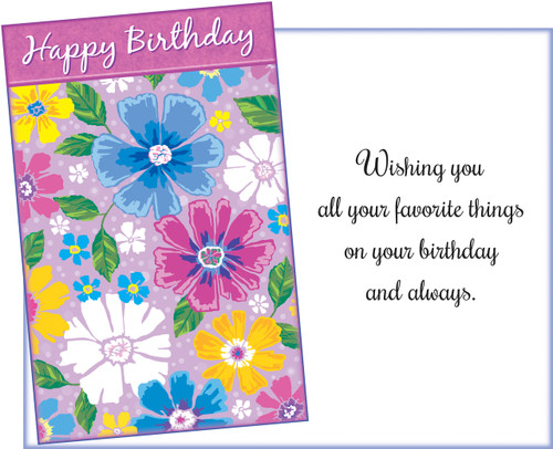 092983 six birthday greeting cards with six envelopes - Stockwell Greetings