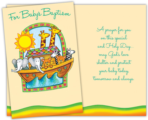 baptism greeting card, baby cards