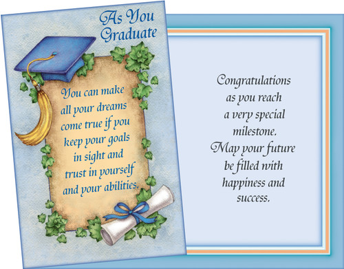 36003 six graduation general greeting cards with six envelopes ...