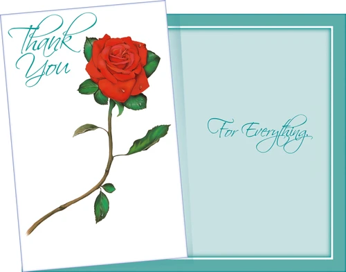rose greeting card
