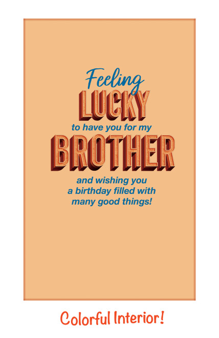 Happy Birthday Bro Brother Birthday Card Pictura USA Greeting Cards