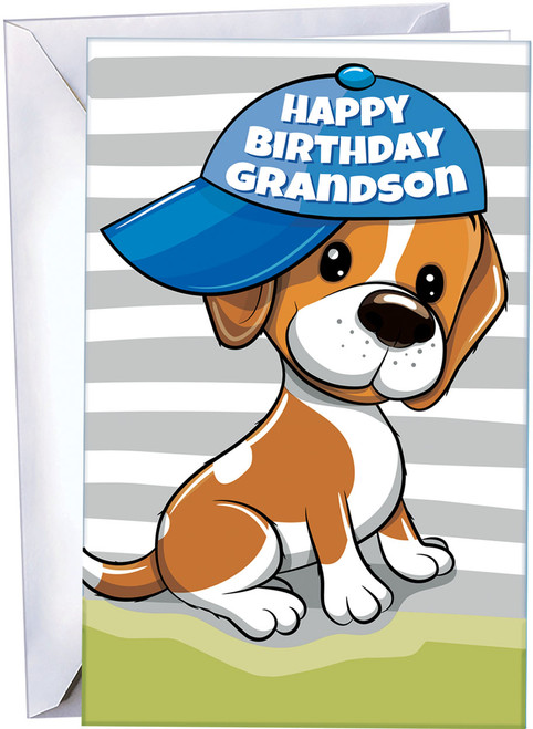 grandson cards, birthday cards, dog birthday cards, wholesale greeting cards, greeting cards