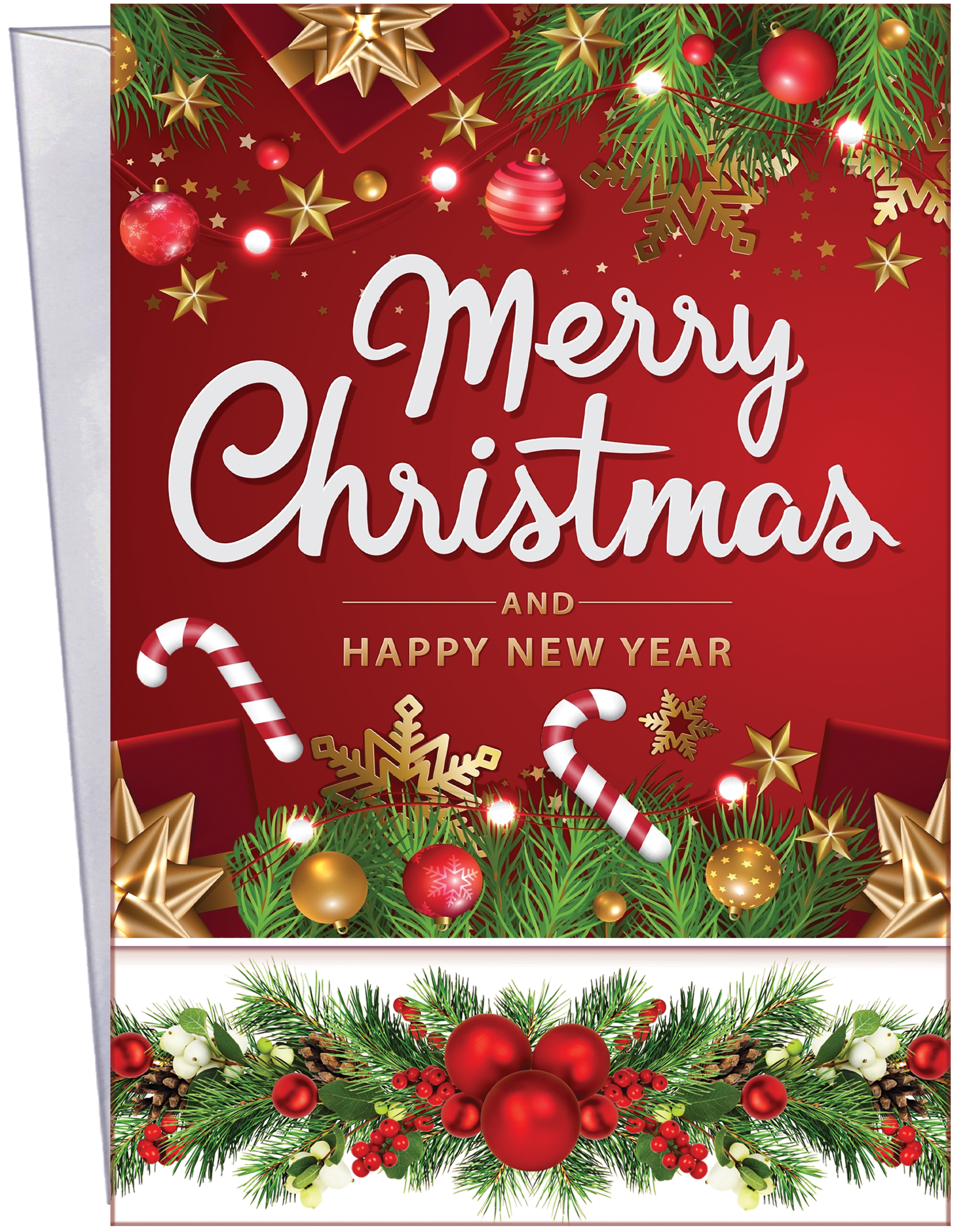 61001 six merry christmas cards with six envelopes - Stockwell 61001 six merry christmas cards with six envelopes - Stockwell