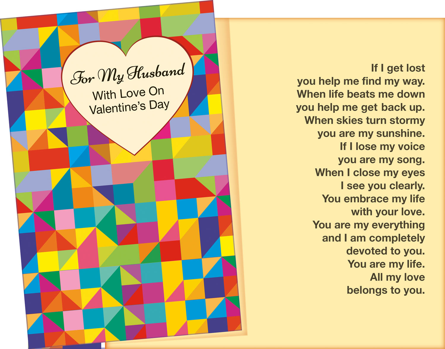 032016 six valentine's day To Husband greeting cards with six