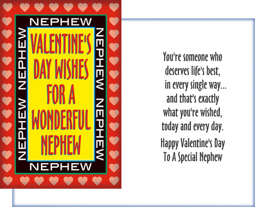Happy Valentines Day Nephew Images 20062 Six Valentine's Day Nephew Cards With Envelopes - Stockwell Greetings