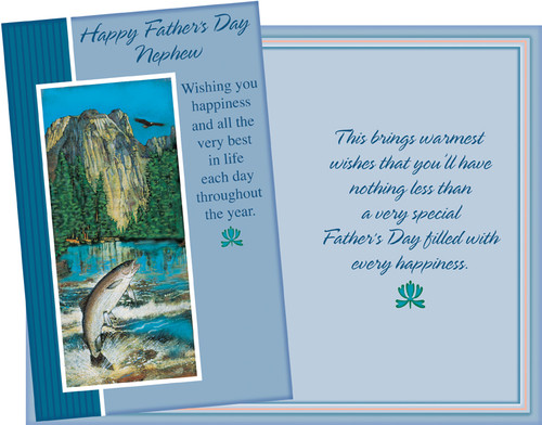 38098 six fathers day nephew cards with six envelopes - Stockwell Greetings