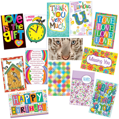 216 assorted greeting cards for 50.00 "THE HAPPY PACK" Stockwell