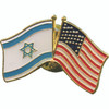 Israel and USA Flag Lapel Pin