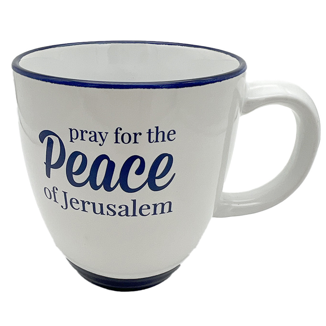 Pray for the Peace of Jerusalem Mug - Jewish Voice