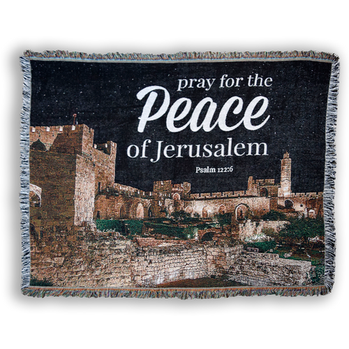 Jerusalem Throw Blanket Jewish Voice