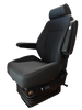 Wide Air Chief Mid Back in black synthetic leather